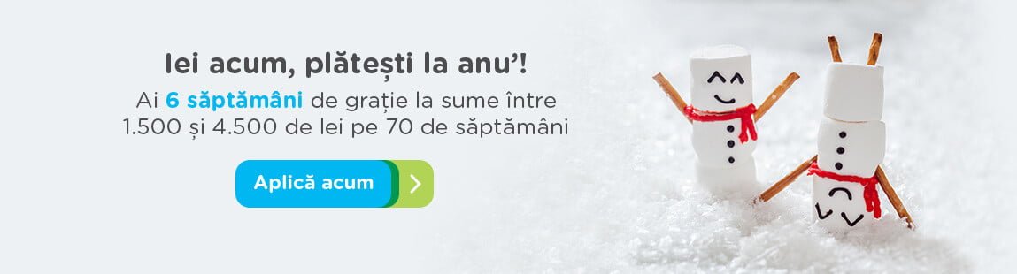 Aplica acum si ai banii in 48 de ore. Platesti la anul! Credit rapid pentru nevoi personale