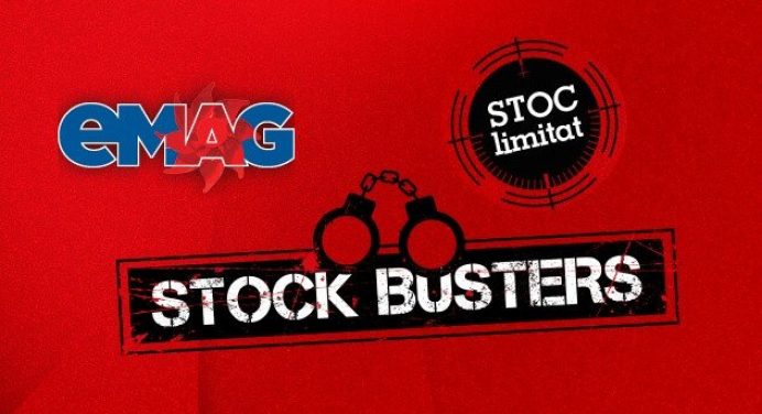 Stock Busters eMAG 22-24 august 2017, pana la 75% reduceri