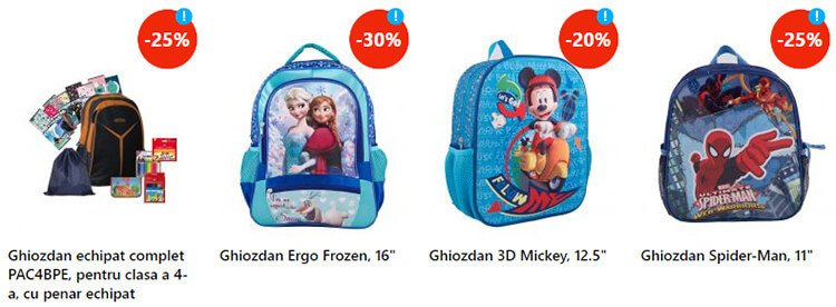 Vezi oferta ghiozdane! Reduceri ghiozdane emag