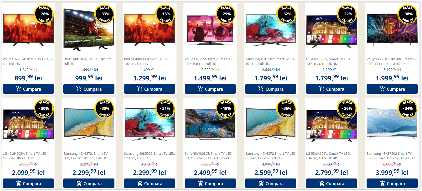 Televizoare Black Friday Flanco