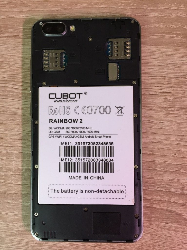 Cubot Rainbow 2 review